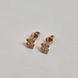 Сережки-пусети золоті &laquo;Ведмедики&raquo; з білими фіанітами 2210100455-А фото 10