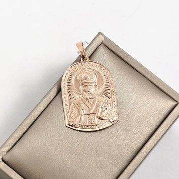 Ладанка золотая с образом Николая Чудотворца 100243-Т-11 1.96 фото