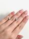 Срібні сережки вкрутки з білими цирконами 22с165-15 фото 4