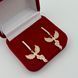 Серебряные серьги &laquo;Феникс&raquo; с позолотой и кубическим цирконием 620-9 фото 6